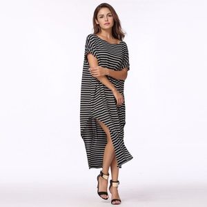 NWT Summer Striped Long Loose Maxi Dress Batwing